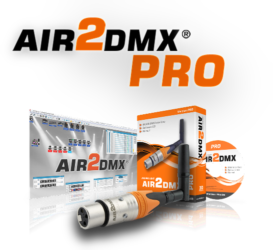 AIR2DMX PRO Serie – Interface, Antenne und Zubehör