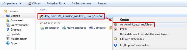 Windows USB driver installation